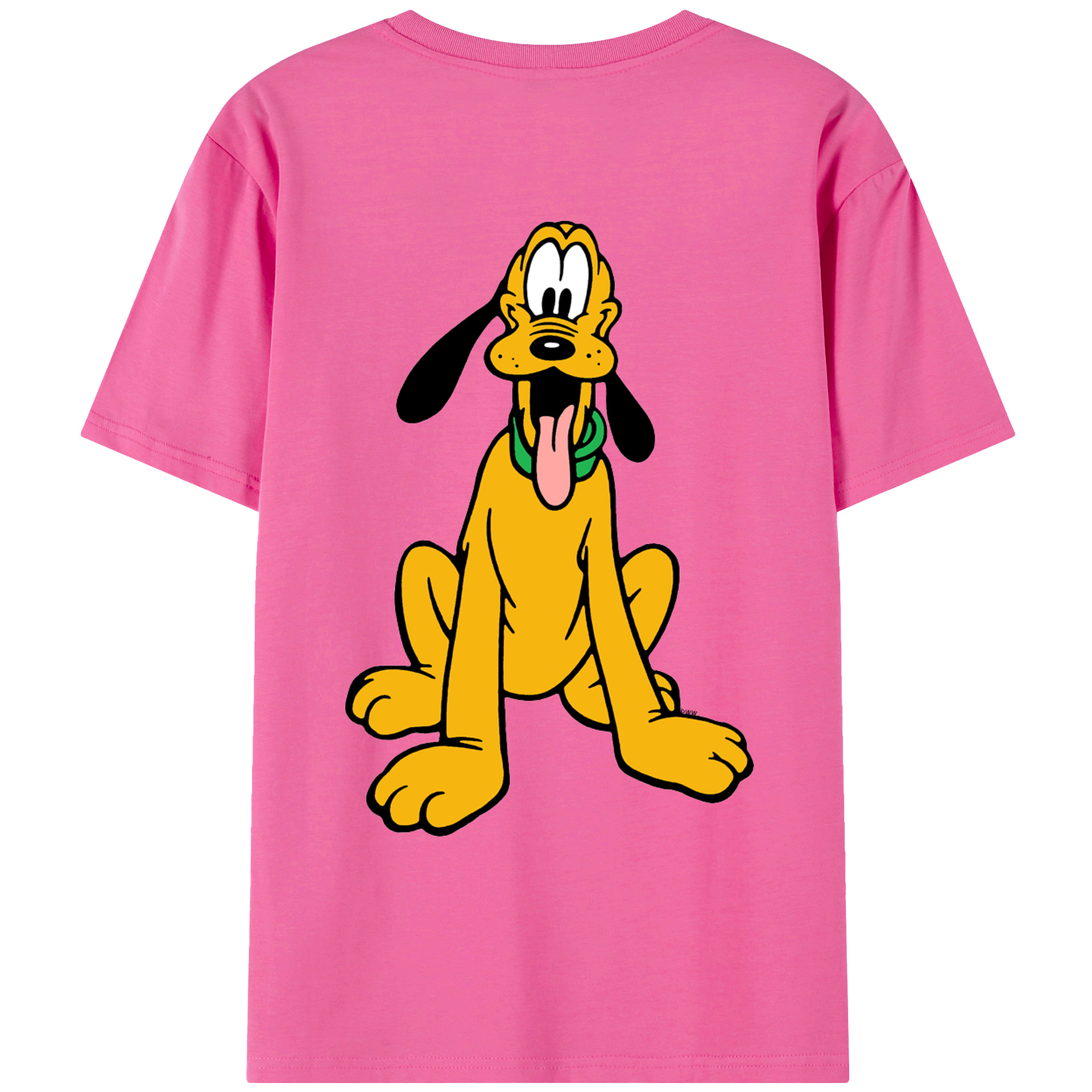 （画像用） ミッキーマウス Mickey Mouse レディース半袖Tシャツ(バックプリント)